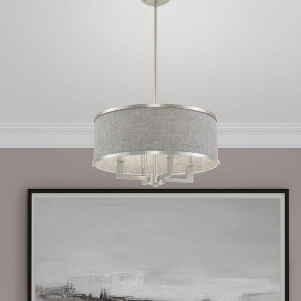 AVIANCE LIGHTING Armitage 4 Light Brushed Nickel Pendant Chandelier