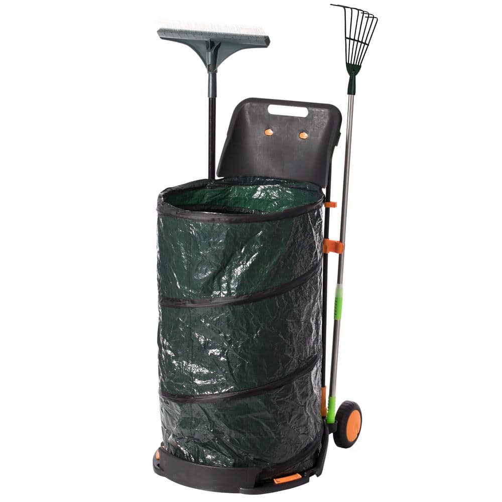 KwicKan 28-in x 48-in Portable Trash Bag Container in the Lawn & Trash Bag  Holders department at Lowes.com