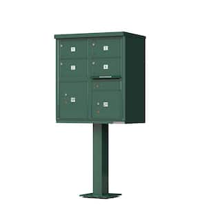 1570 4-Large Mailboxes 2-Parcel Lockers 1-Outgoing Compartment Vital Cluster Box Unit