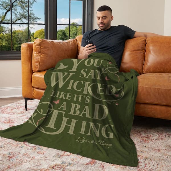 Wicked Say Wicked Multicolor Silk Touch Throw Blanket 50 x 60 in.
