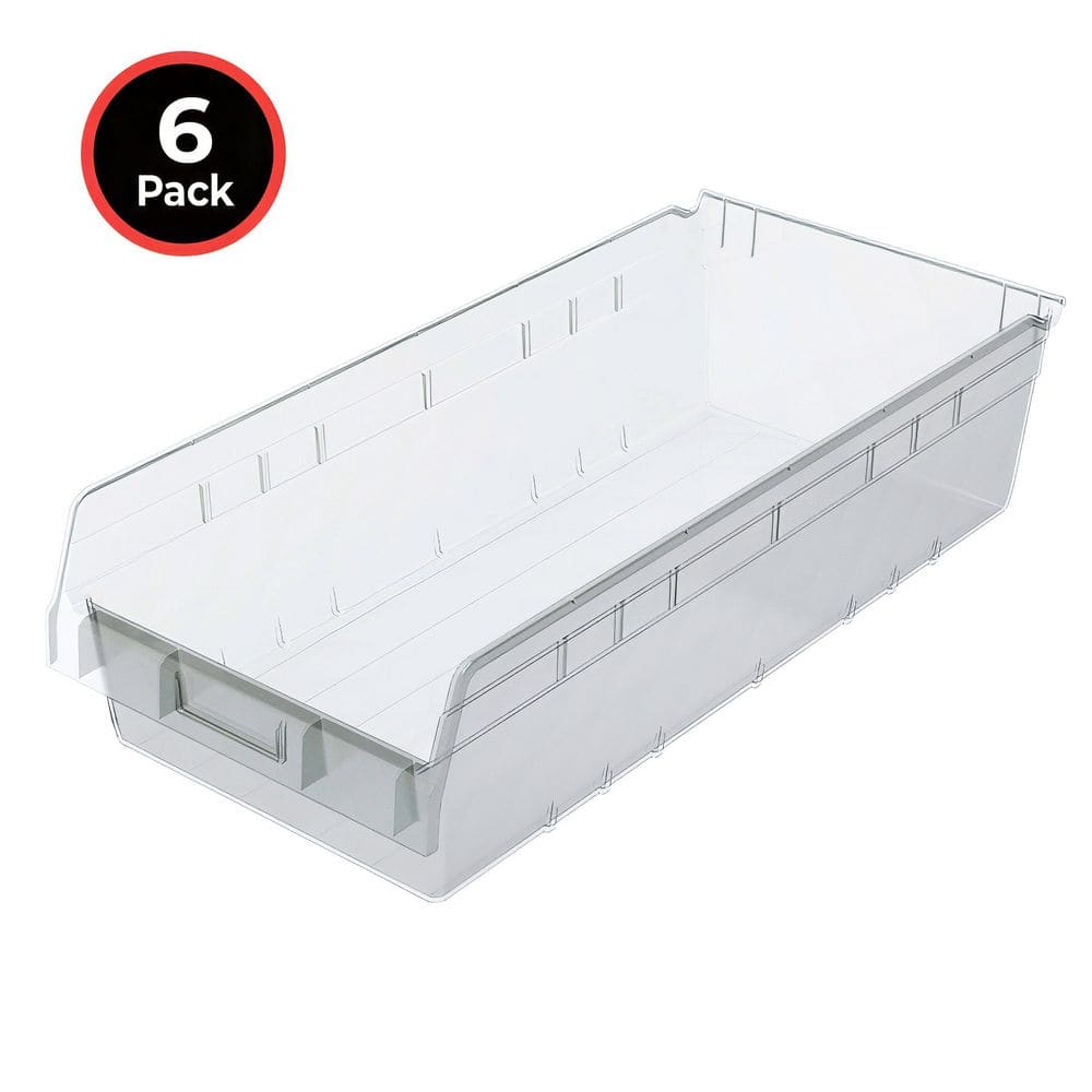 Akro-Mils 30014 Plastic Nesting ShelfMax Storage Bin Box, 24 in. D