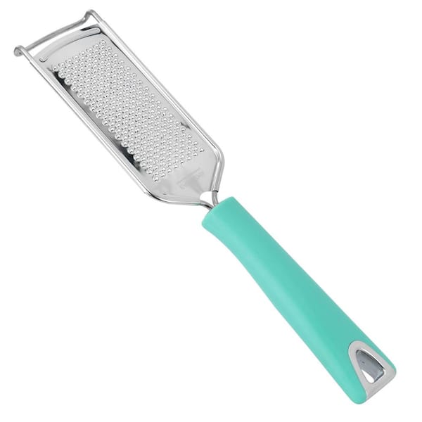 MARTHA STEWART EVERYDAY Stainless Steel Drexler Handheld Grater in Turquoise