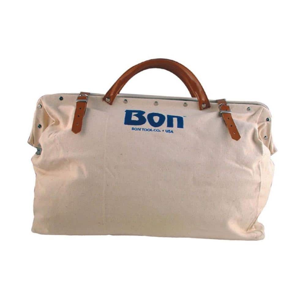 Bon Tool 16 in. Canvas Bucket Tool Bag, White - Yahoo Shopping