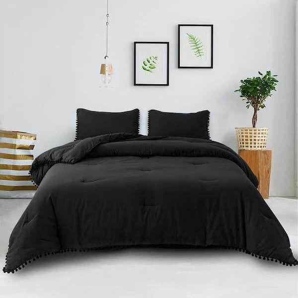 Shatex 3 Piece All Season Bedding King size Comforter Set, Ultra Soft  Polyester Elegant Bedding Comforters MGBOHOPBW3K - The Home Depot