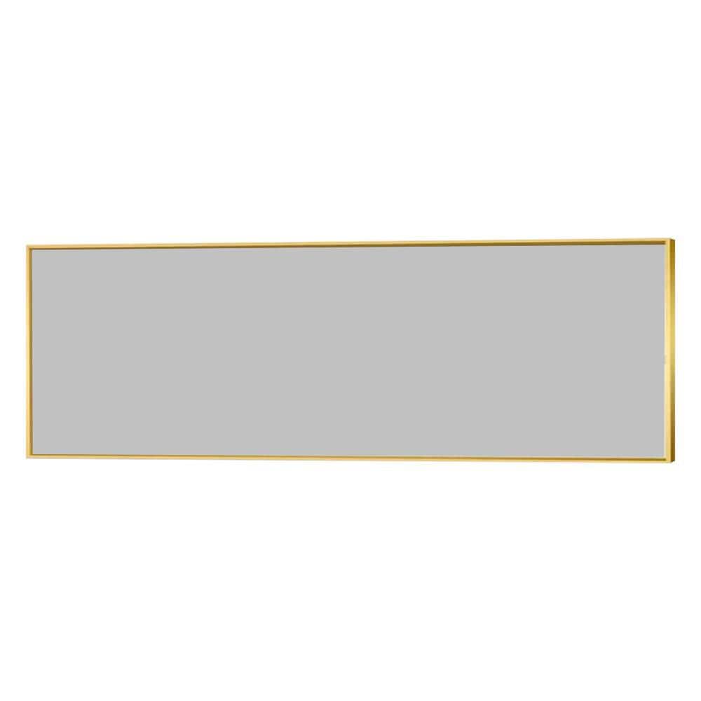 Gold 16 in. W x 59 in. H Modern Rectangle Glass Framed Mirror Wall Mirror W