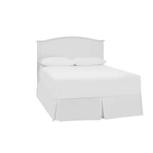 Colemont White Wood Curved Back Queen Size Headboard (61.9 in W. x 48 in H.)