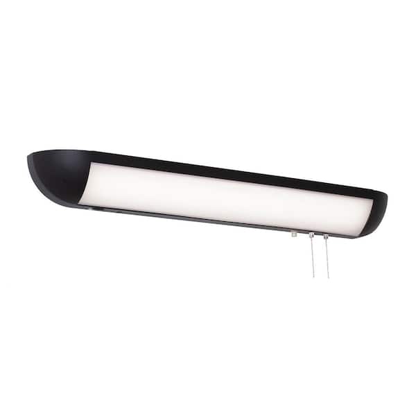 AFX Clairemont 2-Light Black LED Wall Sconce with White Acrylic Shade