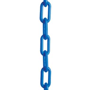 1 in. (#4, 25 mm) x 25 ft. Blue Plastic Chain