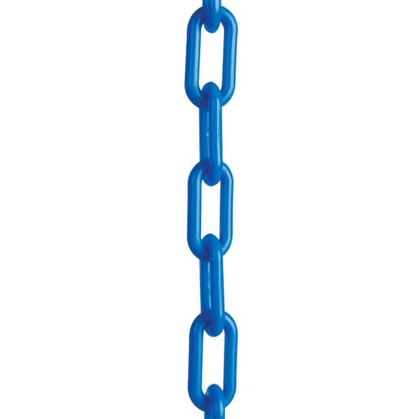 Mr. Chain 100-Foot Plastic Barrier Chain - 1-Inch Link, Red, For Crowd Control & Stanchions
