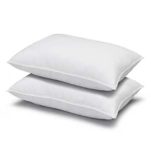 Firm Overstuffed Plush Allergy Resistant Gel Filled King Size Pillow Set of 2