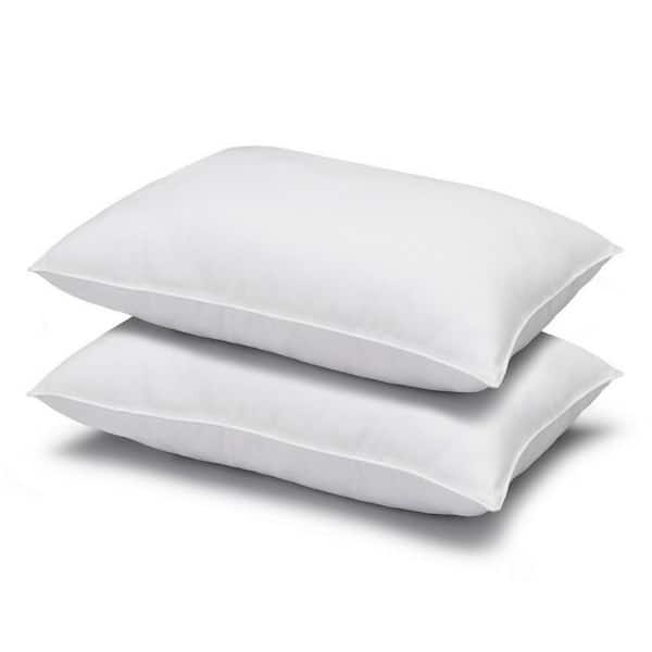 ELLA JAYNE Firm Overstuffed Plush Allergy Resistant Gel Filled King Size Pillow Set of 2