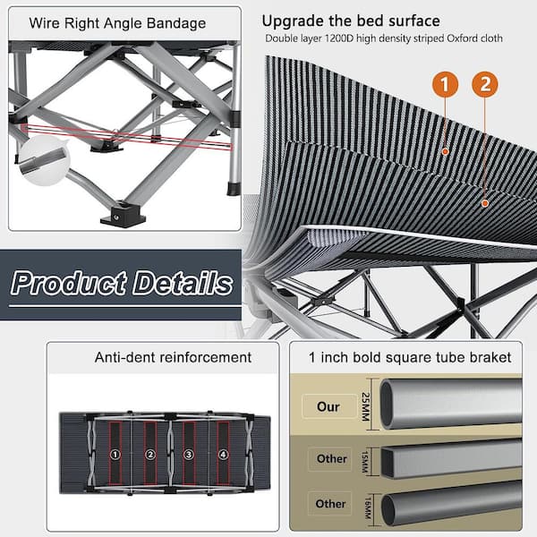 【BOC】The Folding Cot BOZTIY Folding Camping Cot for Adults and Kids,Folding Guest