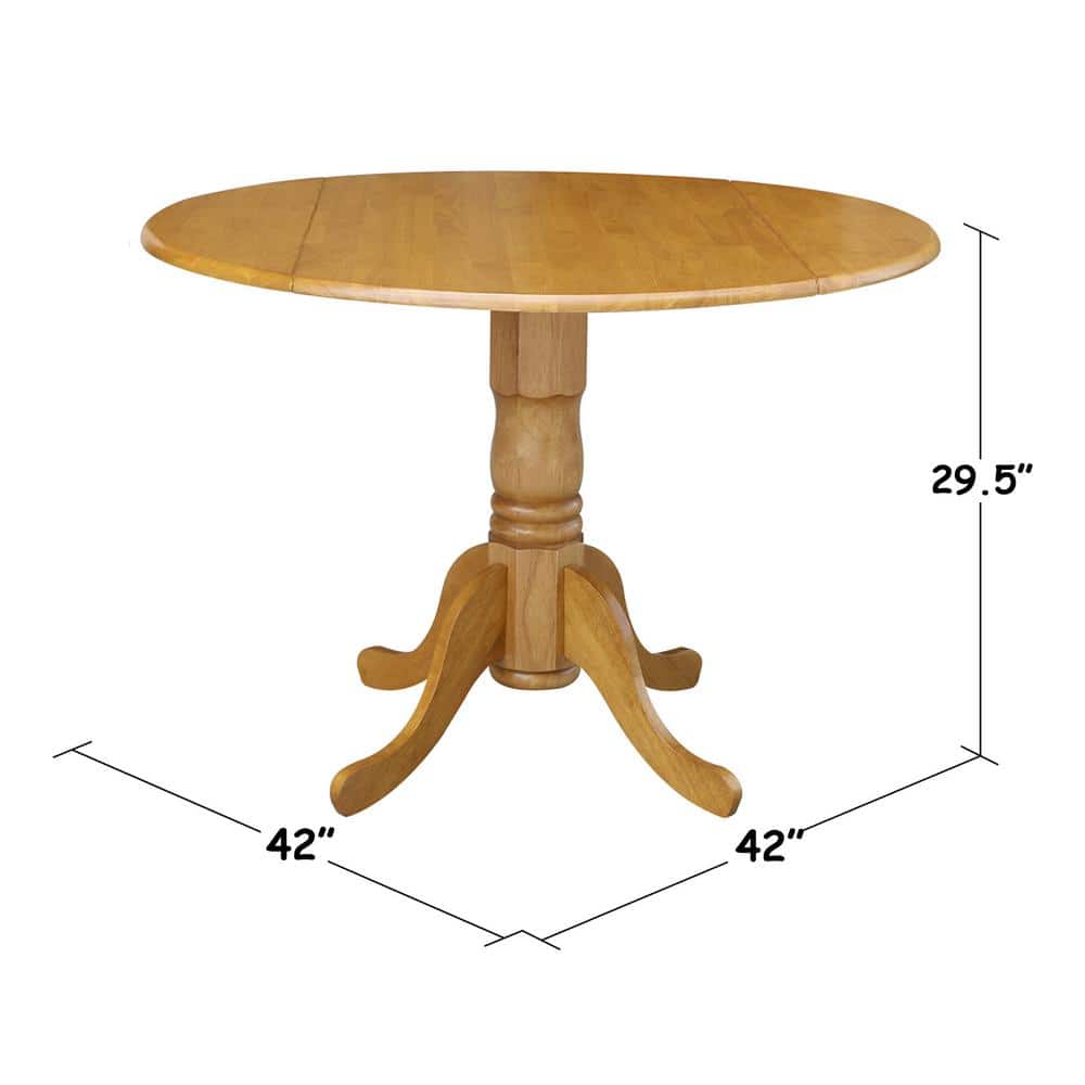 Versatile Dual Drop Leaf Dining Set with Splat Back Chairs in Oak/Black