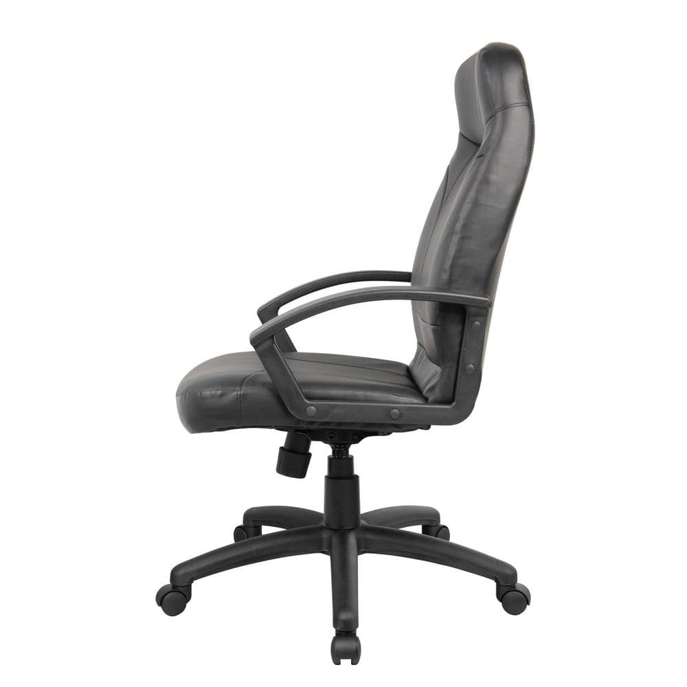 Black Leather High Back Executive Ergonomic Swivel Chair