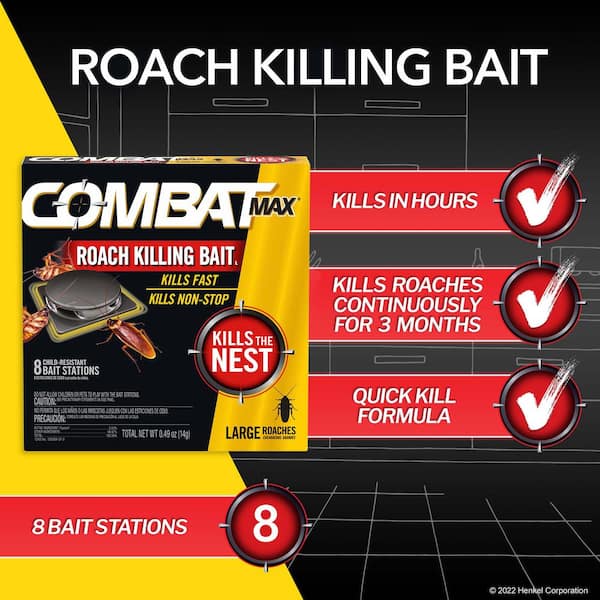 COMBAT Source Kill Max 0.49 oz. Large Roach Trays (8-Pack