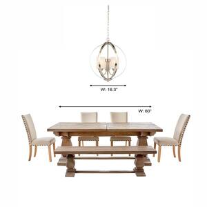 Findlay 3-Light Brushed Nickel Chandelier with Etched White Glass Shades