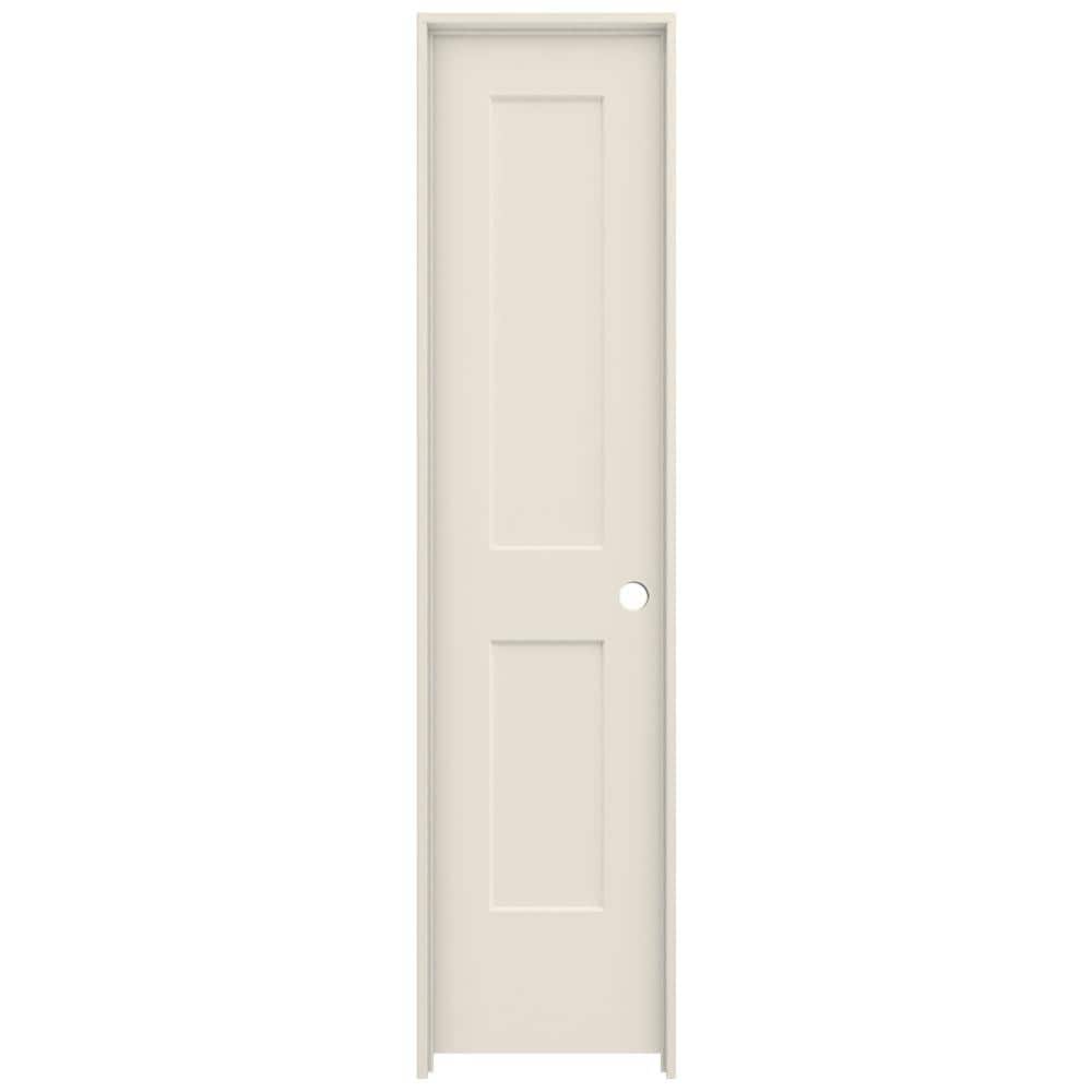 JELD-WEN 20 in. x 80 in. 2 Panel Monroe Primed Left-Hand Smooth