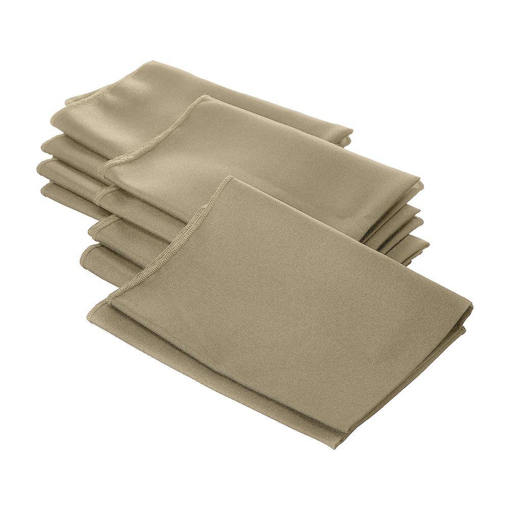 20 inch Polyester Cloth Napkins Pastel Yellow (Pack of 10)
