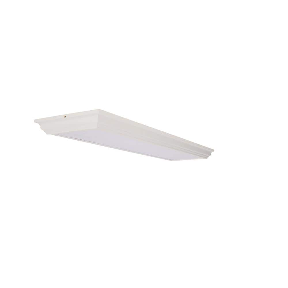 White Glass LED Indoor/Outdoor Flush Mount Light