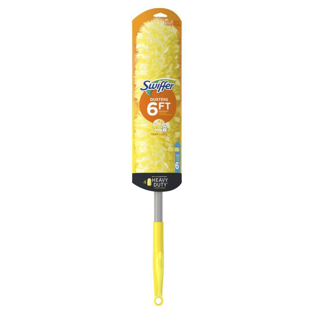Swiffer Heavy Duty 6ft Extendable Yellow Microfiber Duster Kit