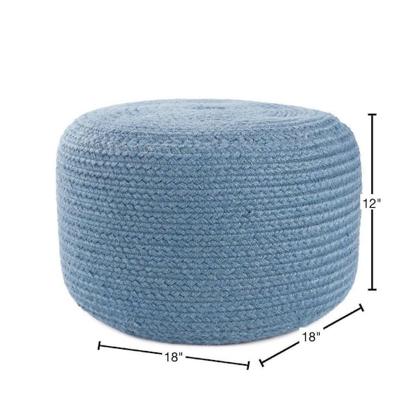 Jaipur Living Saba Solar Pouf Santa Rosa Solid Poufs