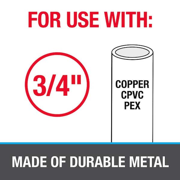 3/4 in Copper 2-Hole Pipe Hanger Strap (10-Pack)