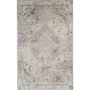 Provincial 7 Linen 9 ft. 6 in. x 13 ft. 2 in. Medallion Persian Area Rug