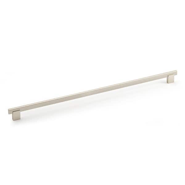 Richelieu Hardware Madison Collection 18 7/8 in. (480 mm) Brushed Nickel Modern Rectangular Cabinet Bar Pull