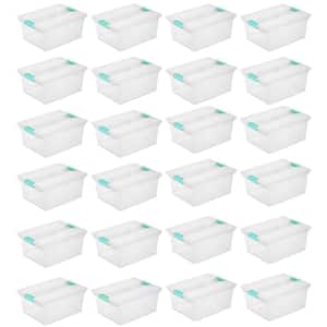 16-Qt. Deep Storage Container Tote in Clear (24-Pack)