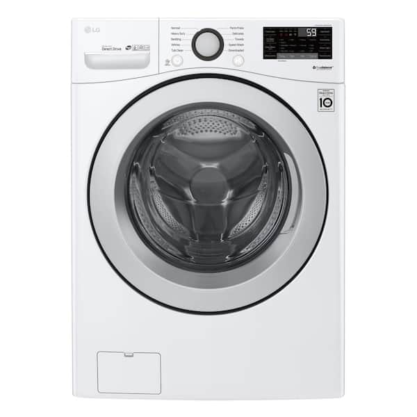 LG 4.5 cu.ft. High Efficiency Ultra Large Smart Front Load Washer with ColdWash Technology & Wi-Fi Enabled in White