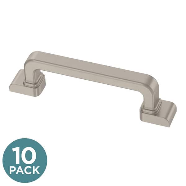 Liberty 10-Pack Art Deco Streamline 3 in. (76 mm) Modern Satin Nickel Cabinet Drawer Pulls
