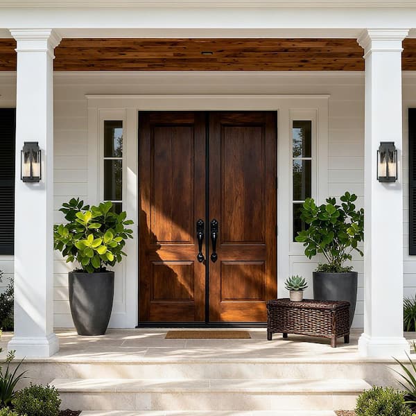 Modern Black Outdoor Wall Light, 1-Light Minimalist Seeded Outdoor Wall Lantern Sconce Suitable for Front Entrance