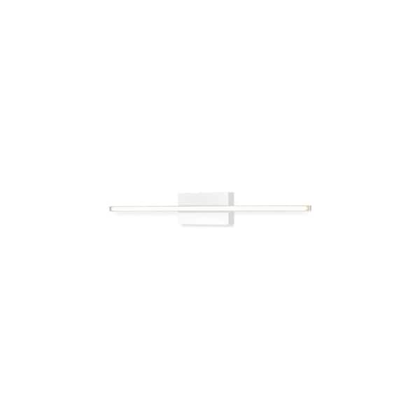 Vega Minor 24-in 1 Light 18-Watt White Integrated LED Wall Sconce