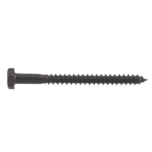 1/4 X 3-1/2 Inch Hex Lag Screws - 304 Stainless Steel (12 Pack