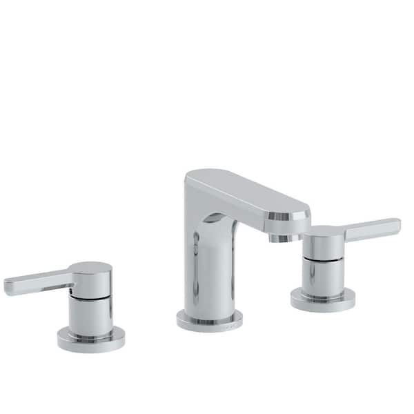 Keely 8 in. Widespread 2-Handle Bathroom Faucet Bathroom Faucet in Chrome