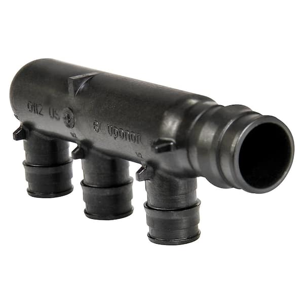 ProPEX 3/4 in. PEX-A Expansion Barb Engineered Polymer Closed Multi-Port Tee with 1/2 in. Branches, 3-Outlets