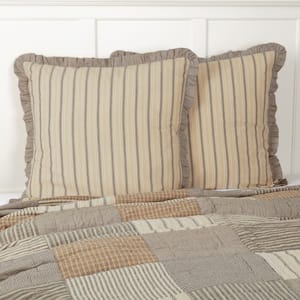 Sawyer Mill Charcoal Farmhouse Cotton Euro Sham