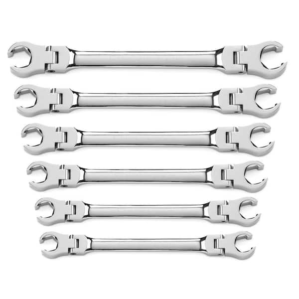 GEARWRENCH Metric Flex Flare Metric Nut Wrench Set (6-Piece)