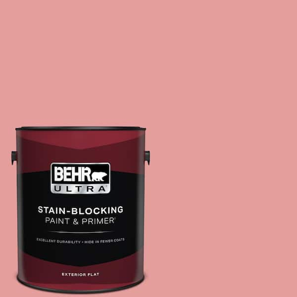 BEHR ULTRA 1 gal. #150D-4 Pale Berry Flat Exterior Paint & Primer