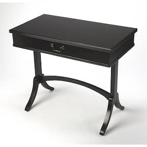 30.5 in. H x 36.0 in. W x 20.0 in. D Black Alta Wooden 1-Drawer Writing Desk