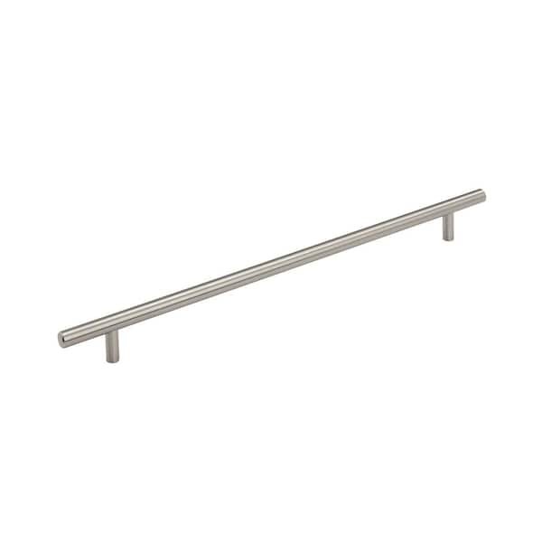 Amerock Bar Pulls 12-5/8 in. (320mm) Center-to-Center Satin Nickel Bar Cabinet Pull