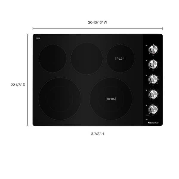 KitchenAid 30 Built-In Electric Cooktop Black KCES550HBL - Best Buy