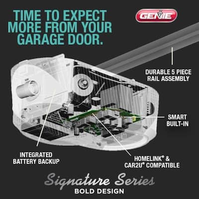 Signature Series 1 hp. Belt Drive Smart Garage Door Opener with Battery Backup