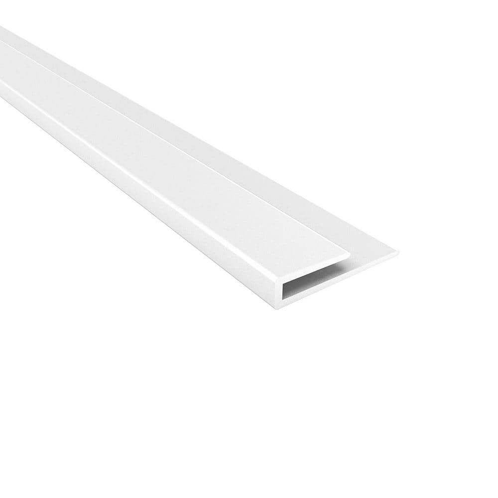 Fasade 18 in. JTrim in Gloss White 92100 The Home Depot