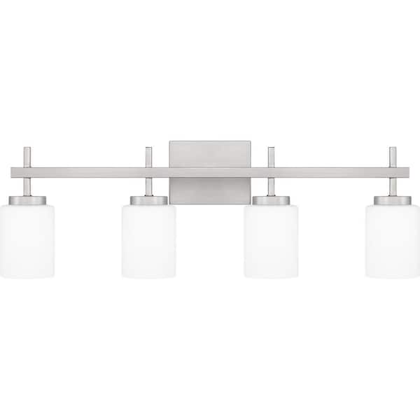 Wilburn 31 in. 4-Light Brushed Nickel LED Vanity Light