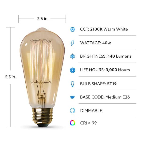 Tungsten bulb wattage sales