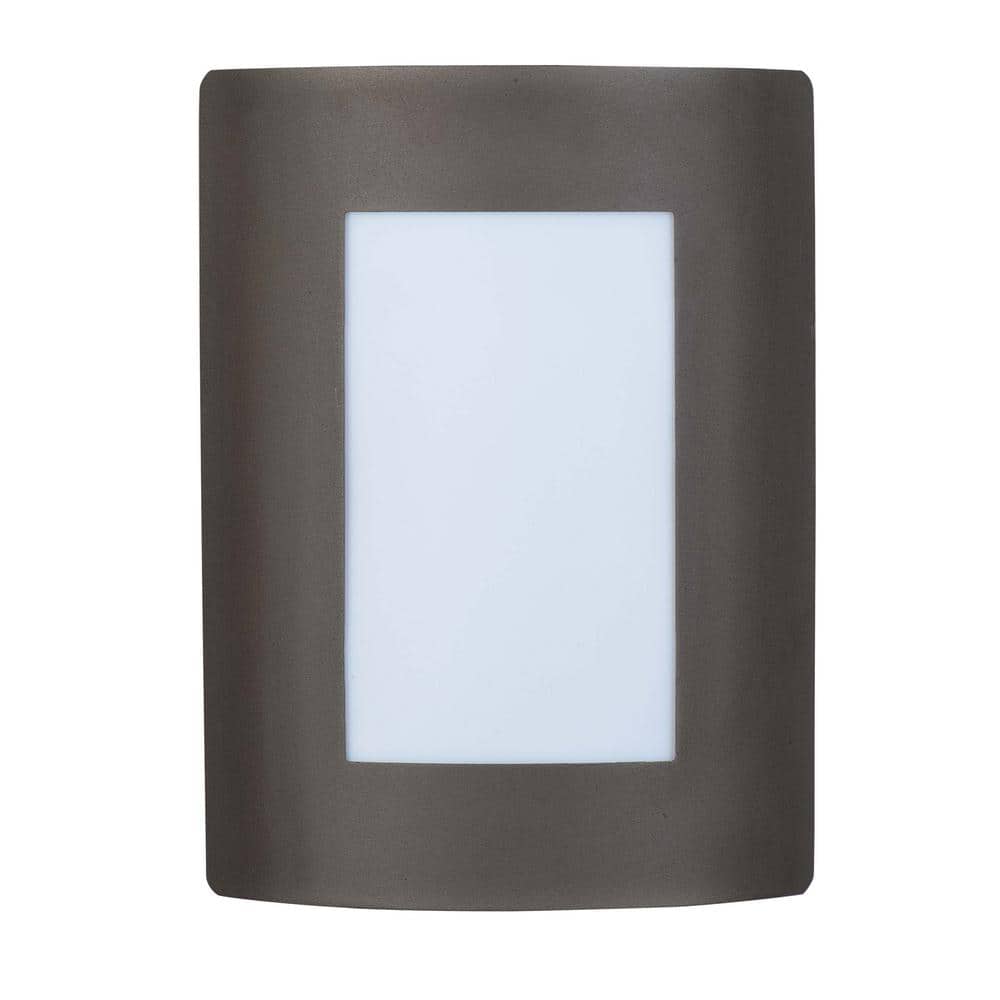 UPC 783209204447 product image for View 8 in. W 1-Light Bronze Outdoor Wall Lantern Sconce | upcitemdb.com