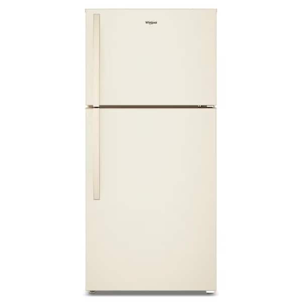 29.5 in. 19.2 cu. ft. Freestanding Top Freezer Refrigerator in Biscuit with Total Coverage Cooling