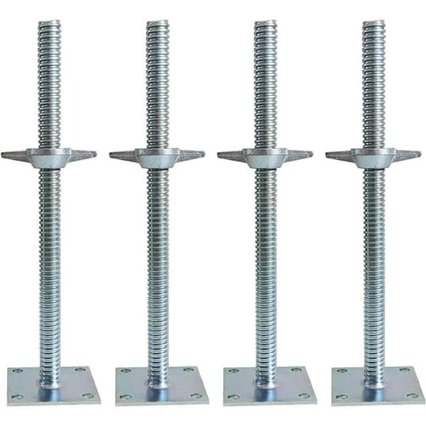 KIWDZFU 4 Pack Adjustable Leveling Jacks Solid Steel Construction with ...