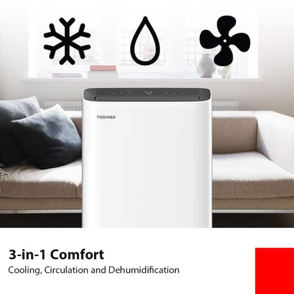 Toshiba 8,000 BTU Portable Air Conditioner Cools 350 sq. ft Toshiba 8,000 BTU Portable Air Conditioner Cools 350 sq. ft